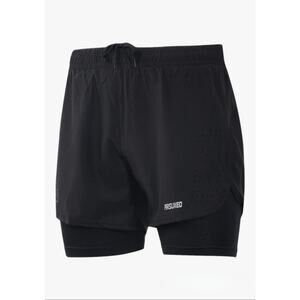 Arsuxeo Lined Athletic Cycling Shorts Men’s M Black 4.5 Inch Inseam